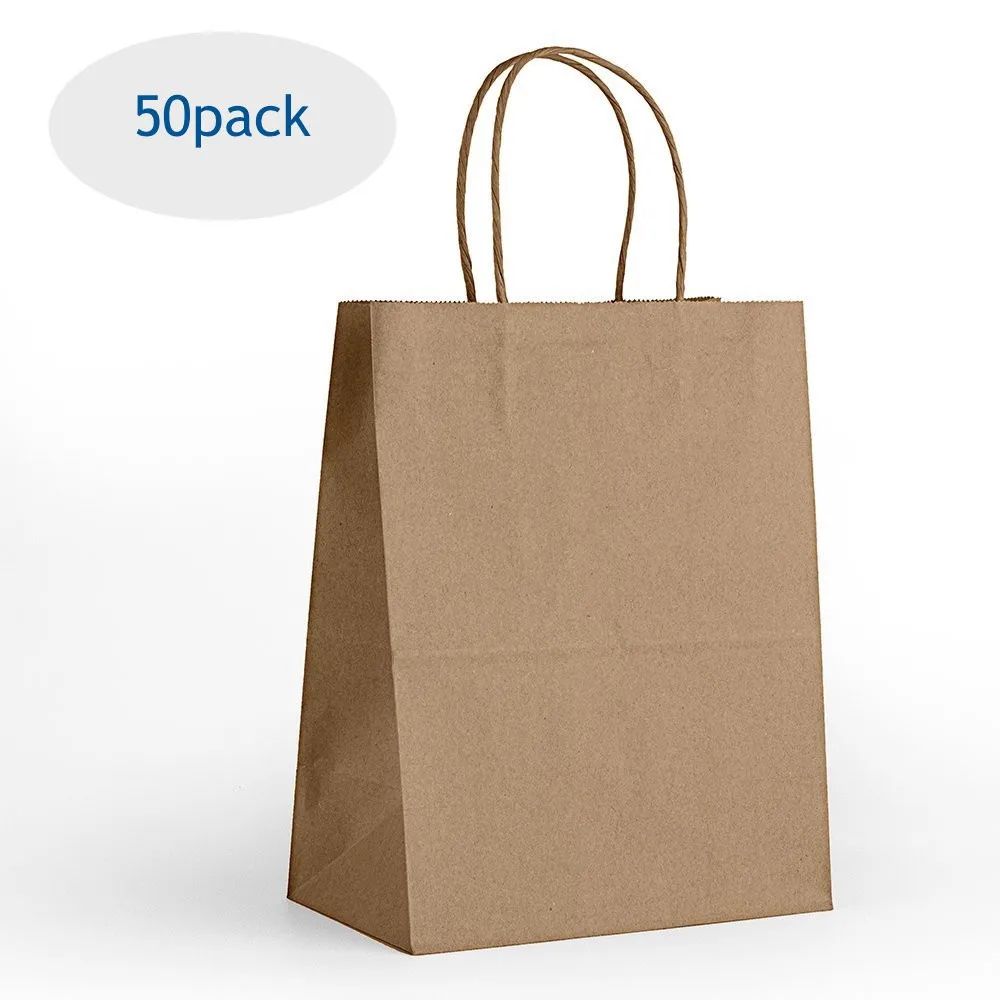 black kraft paper bag party bag shopping bag with