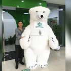 Giant 2019 Moving Cartoon Animal Polar Bear Inflatable Mascot Costume For Adult