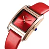 skmei New design lady genuine Leather strap Japan movement women quartz watch wristwatch