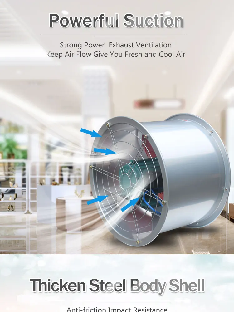 Industry Exhaust Fan, Axial, DRUM, BARREL, COOLING - detail 8