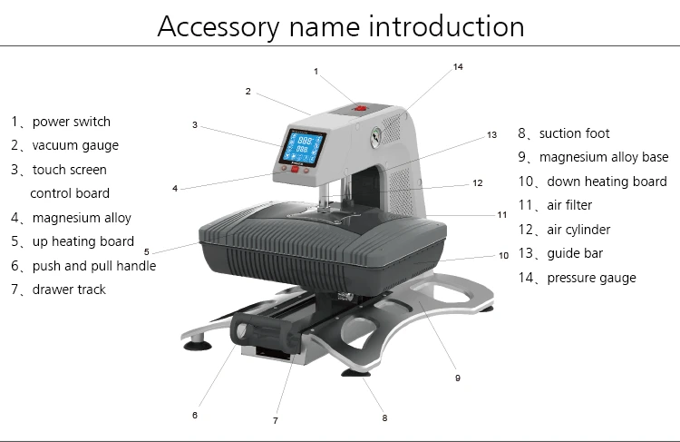 Freesub Multifuntional 3D Vacuum Heat Press Machine for T-Shirts Mugs Phone Case with CE Certificate (ST420)