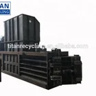 Horizontal hydraulic bottle baler / waste paper straw baling press machine for sale