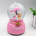 Custom high quality resin sweet snow globe souvenir birthday's gift for sale