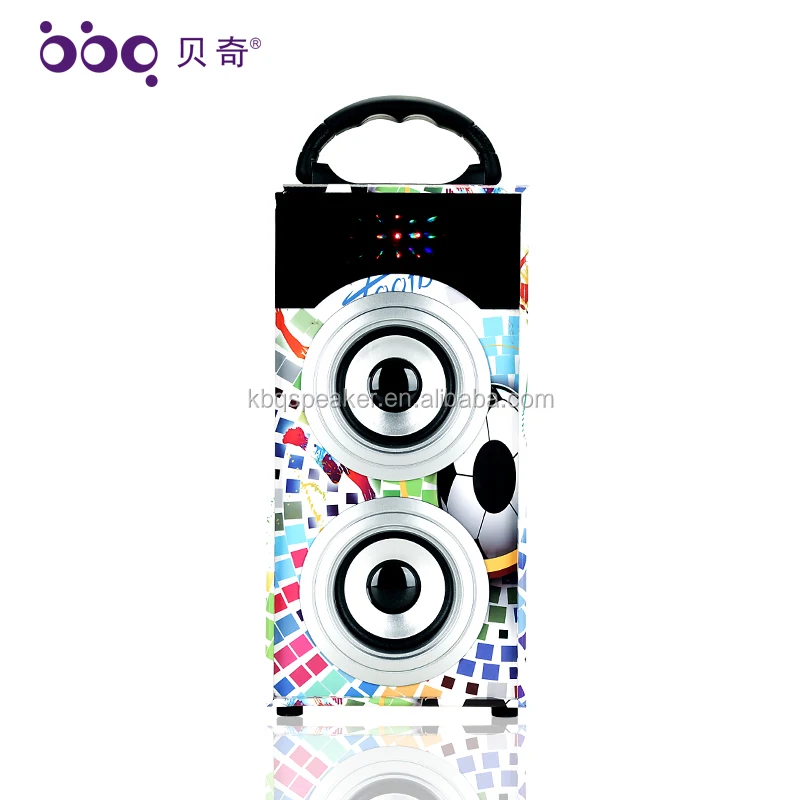 KBQ 601A Cheaper two 3 inches speaker music audio support USB, TF card, FM radio factory directly speaker - ANKUX.COM