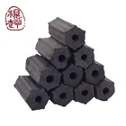 Free samples quick ignite bamboo briquette hexagon coconut charcoal bbq