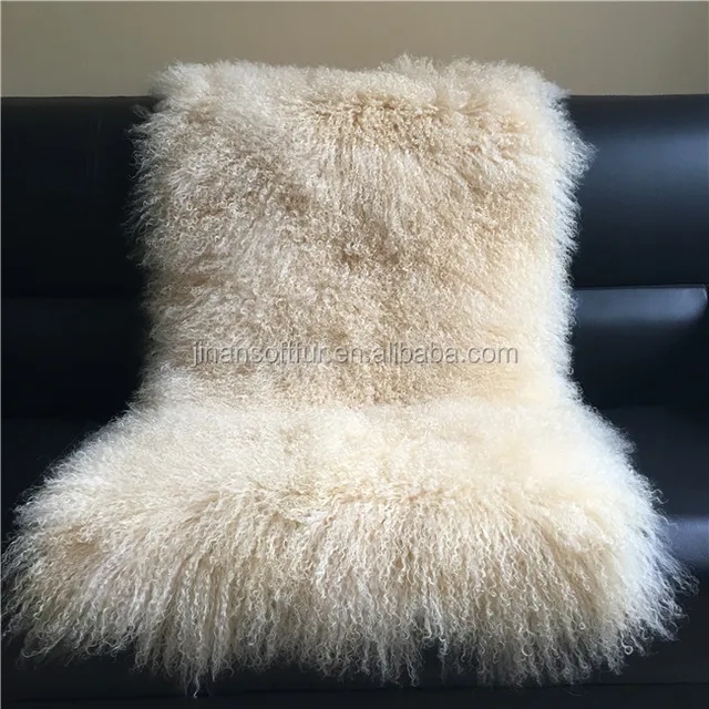 top quality soft and silky fur mongolian wool