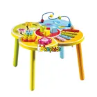 wholesale wooden kids multifunction toy table, wooden toy table including multiple types toy W11B027