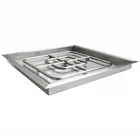 Outdoor Stainless Steel Natural Gas Fire Pit Burner And Flat Pan Kit