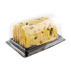 Disposable rectangle clear cake roll blister packaging container tall plastic cake box