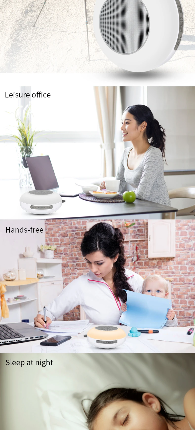 Super Bass Handsfree Mini Portable Bluetooth Speaker Waterproof Outdoor Music Box with Handle - ANKUX.COM