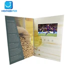 7 inch usb digital video player greeting cards touch screen card brochure