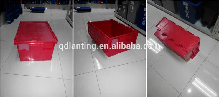 nestable plastic moving box warehouse storage plastic box