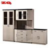 cheap pvc home furniture modern design MDF wood kitchen cabinet