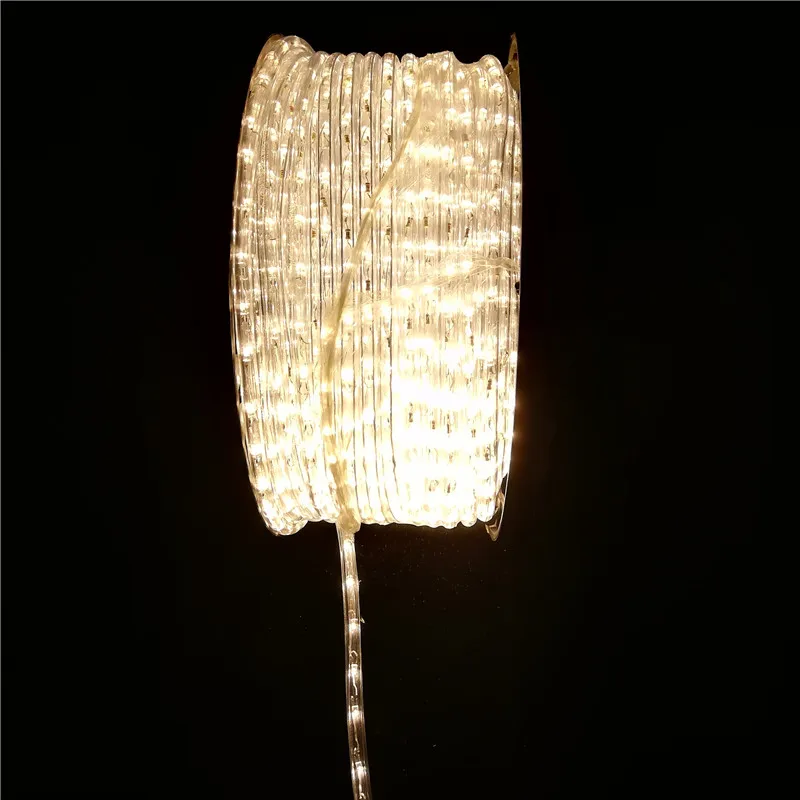 warm white 10mm 100m decoration thin led rope lights