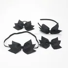 Wholesale Women Accessories High Quality Handmade Bow Knot Headband Hair Tie Hair Clip Hair Accessories Sets