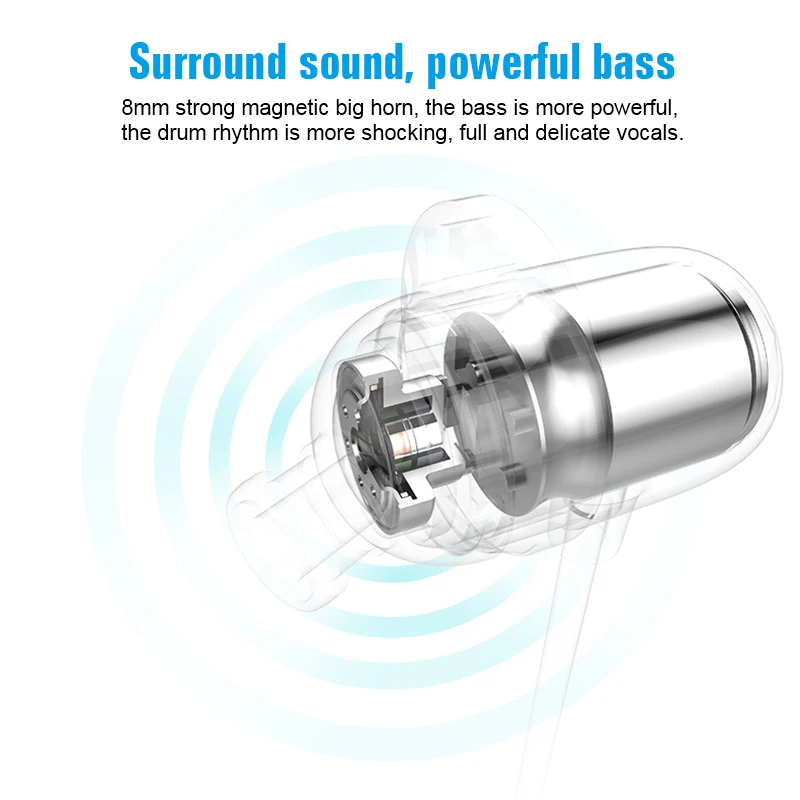 UIISII BT118 wireless headphone Waterproof Hd Stereo bluetooth Earbud Running Sport Earphone With Noise Cancelling - ANKUX.COM