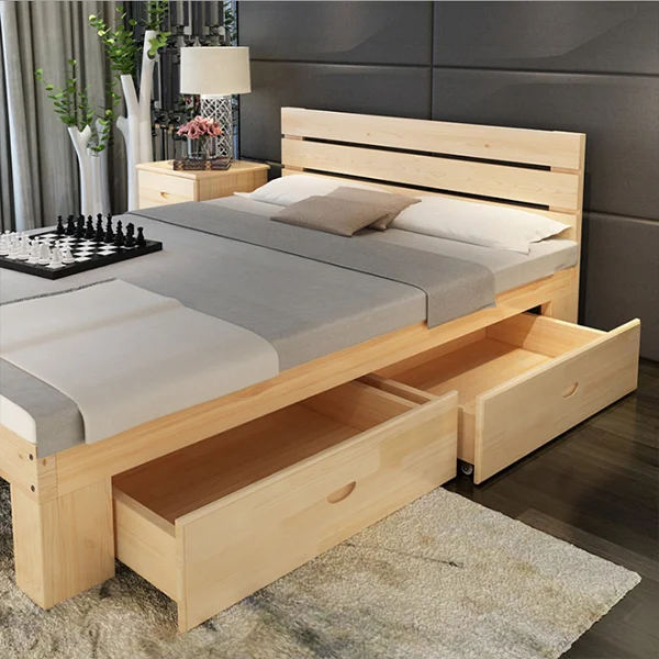 تصميم عصري خشبي بسيط أحدث تصاميم سرير مزدوج Buy سرير أحدث تصاميم سرير مزدوج سرير خشب Product On Alibaba Com