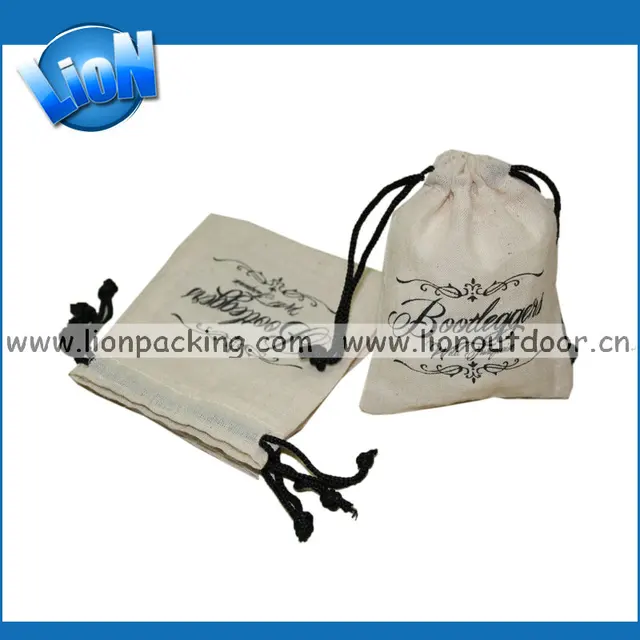 canvas drawstring bag cotton pouch/product packaging/jewelry