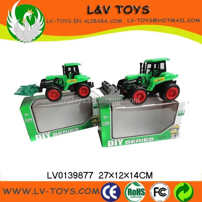 Großhandel plastikspielzeug auto kleinen traktor, reibleistung autos für kinder