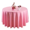 Polyester Banquet Round Pain Wedding Table Cloth Table Cover