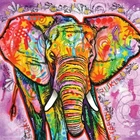 5d Diy Diamond Painting Elephant Diamond Embroidery Full Square Round Drill Picture Of Rhinestone Wall Stickers