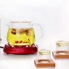 Transparent Coffee Pot Heat Resistant Glass tea sets with teapot