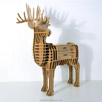 Popular Wooden Mdf Furniture Deer Shape Table Home Decor View