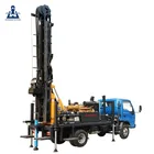 Tractor mounted portable diesel water well drilling rig for geothermal air conditioners hole