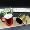 Custom Electronic Plating Colourful Ceramic Coffee Mug Cup Ceramic Coffee with Handle