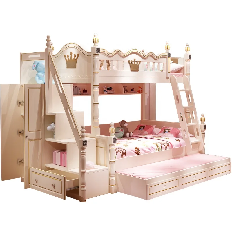 Новые детские татами коврик кровать детская кровать дизайн горячая распродажа деревянные двухъярусные кровати для детей с ящиком и лестницей