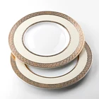 28 Ceramics 2019 New Hotel Restaurant Luxury Elegant Design Ceramic Dinner Plate Bone China Dishes and Plates*