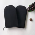 Microfiber skin care Sunless self tanning mitt with sponge