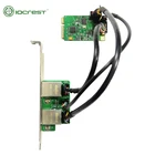 new arrival realtek chip for mini pc mini pci express 2 port 10/100/1000 lan card