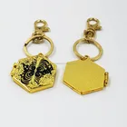 Christmas bulk sale custom keychains with 30mm keyrings