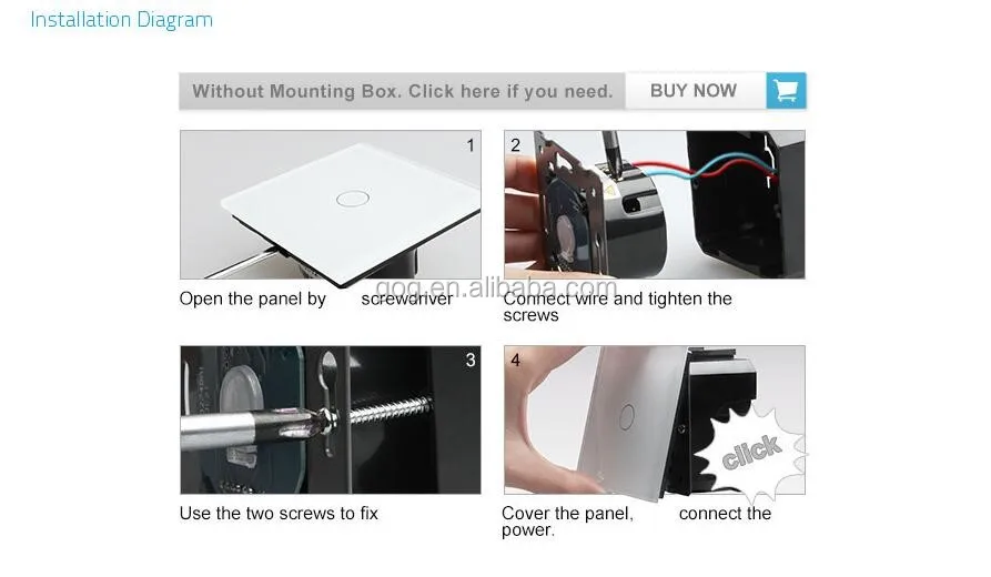 Crystal glass panel z-wave zigbee wireless remote control on off led light switch - ANKUX.COM