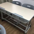 School Furniture Chair School Furniture Double Seater School Desk and Chair 2 Person Adjustable School Desk and Chair