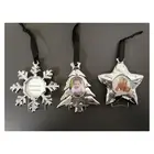 Plastic small mini photo picture frame ornaments christmas ornament