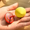 Classic Rainbow Wood Gyro Toy Multicolor Mini Cartoon Wooden Spinning Top Toy Learning Educational Toys for Kids Kindergarten