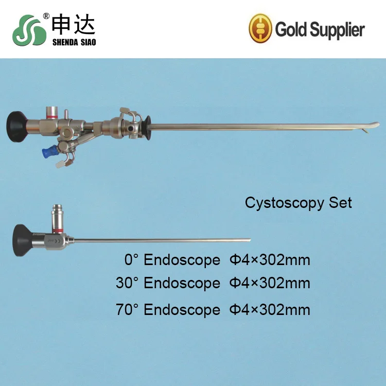 Medical Rigid Cystoscopic Set,Cystoscope,Endoscope 4x302mm Cystoscopy