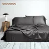 Silk Soft 100% Pure Cotton bed sheet sets King Home plain Bedding sets Hotel duvet cover Black Comforter sets For Home and Hotel