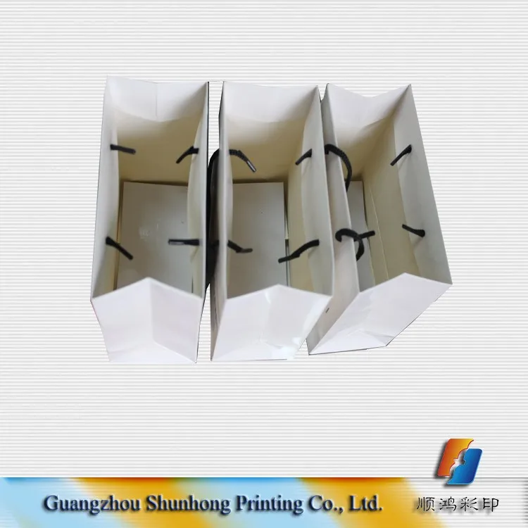 custom white paper bag