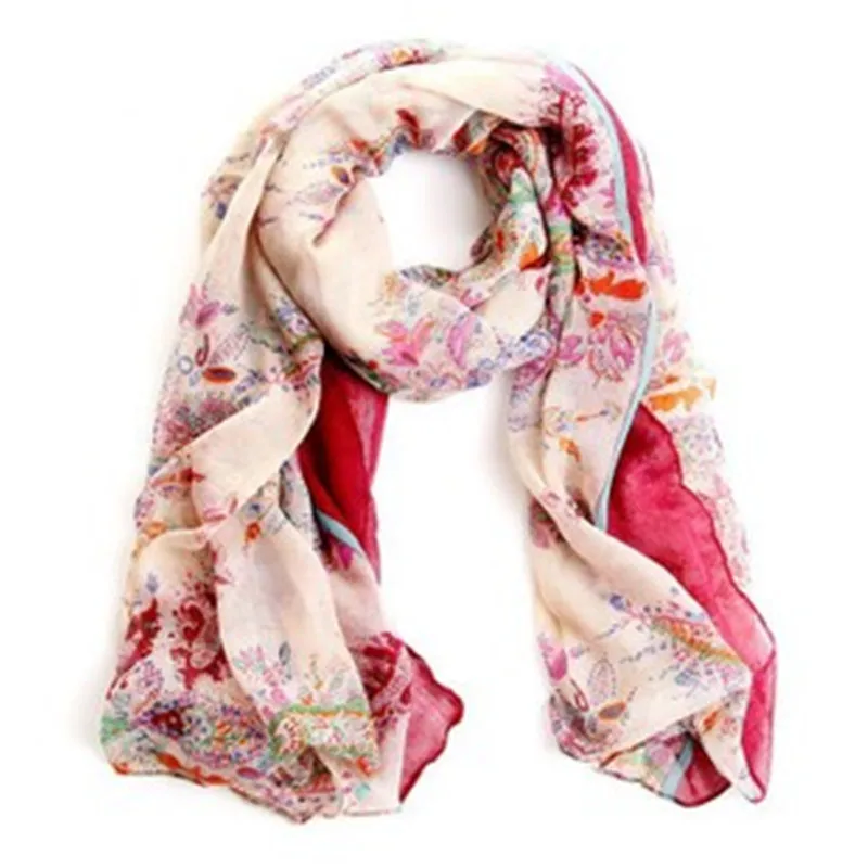 New Scarf Women Shawls and Scarves Floral Print Sunscreen bufandas mujer Autumn Winter Scarf Luxury Brand Scarf Women 2015 WJ010