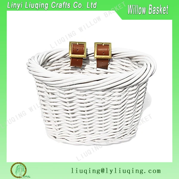 white for kids mini wicker willow bicyle basket