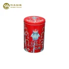 High quality cookie biscuit custom printed gift round metal tin box