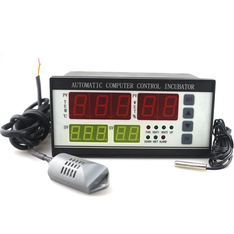 منظم الحرارة XM-18 للحاضنة جهاز التحكم بدرجة الحرارة والرطوبة ودرجة الحرارة وحدة تحكم في الرطوبة للحاضنة