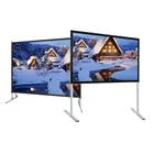 16:9 Portable Front & Rear Fast Fold Projector Projection screen