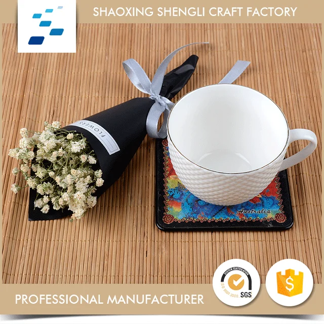 promotion gift colorful print wedding souvenir custom black cork