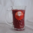 Luxury natural scented candle in glass jar for decoration