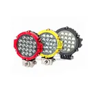 LED 63W Work Light Black Yellow Red Auto Emergency Lighting Car Accessories parts 12V 24V