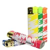 Promotion paster diamond ignition electric windproof flame shrink wrap lighter with color box